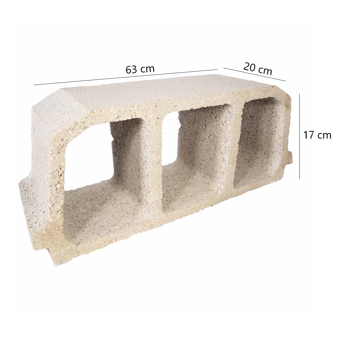 Ladrillos Bovedilla HormigÃ³n 63x17x20 /T50301/ Duran y Vipreluc