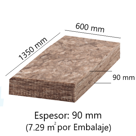 Terra V Panel (90x600x1350) (Paq 729 m2) /72.37PNCX.K135.B090F/
