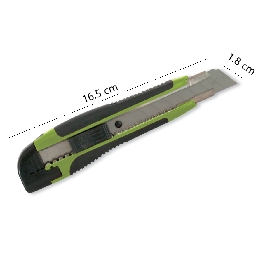 Cutter para Plasticos (Hoja 18mm) + 2 Cuchillas Recambio /664040/
