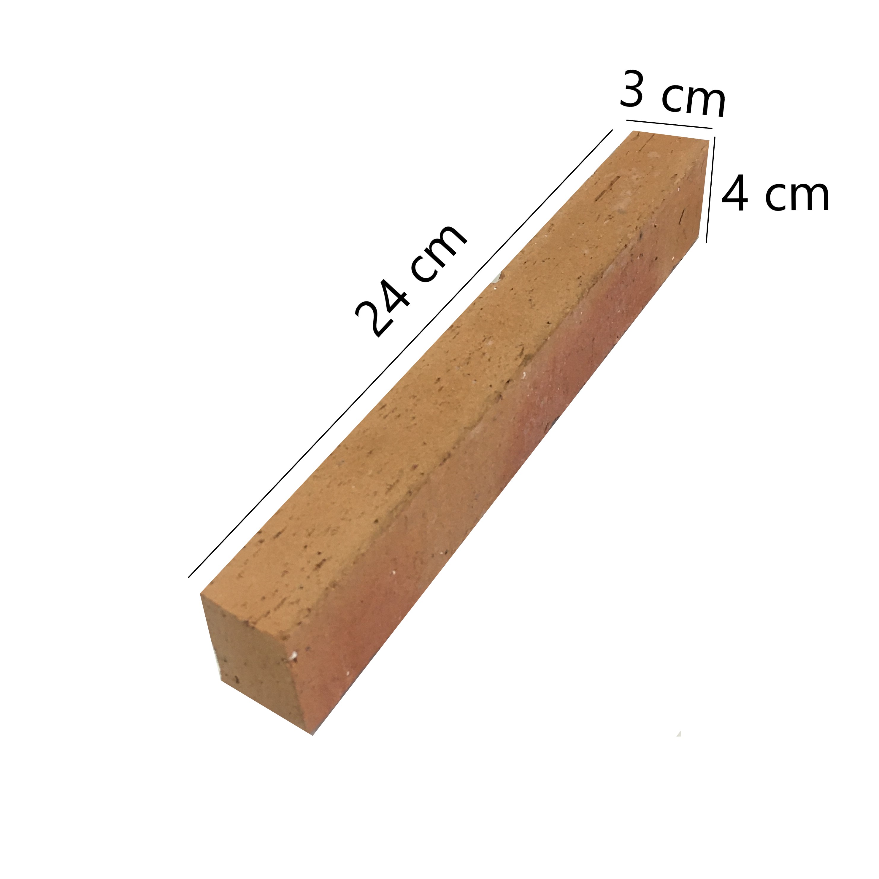 Ladrillos Galleta Pequeña Rústico Rojo Destonificado (230x15x37)