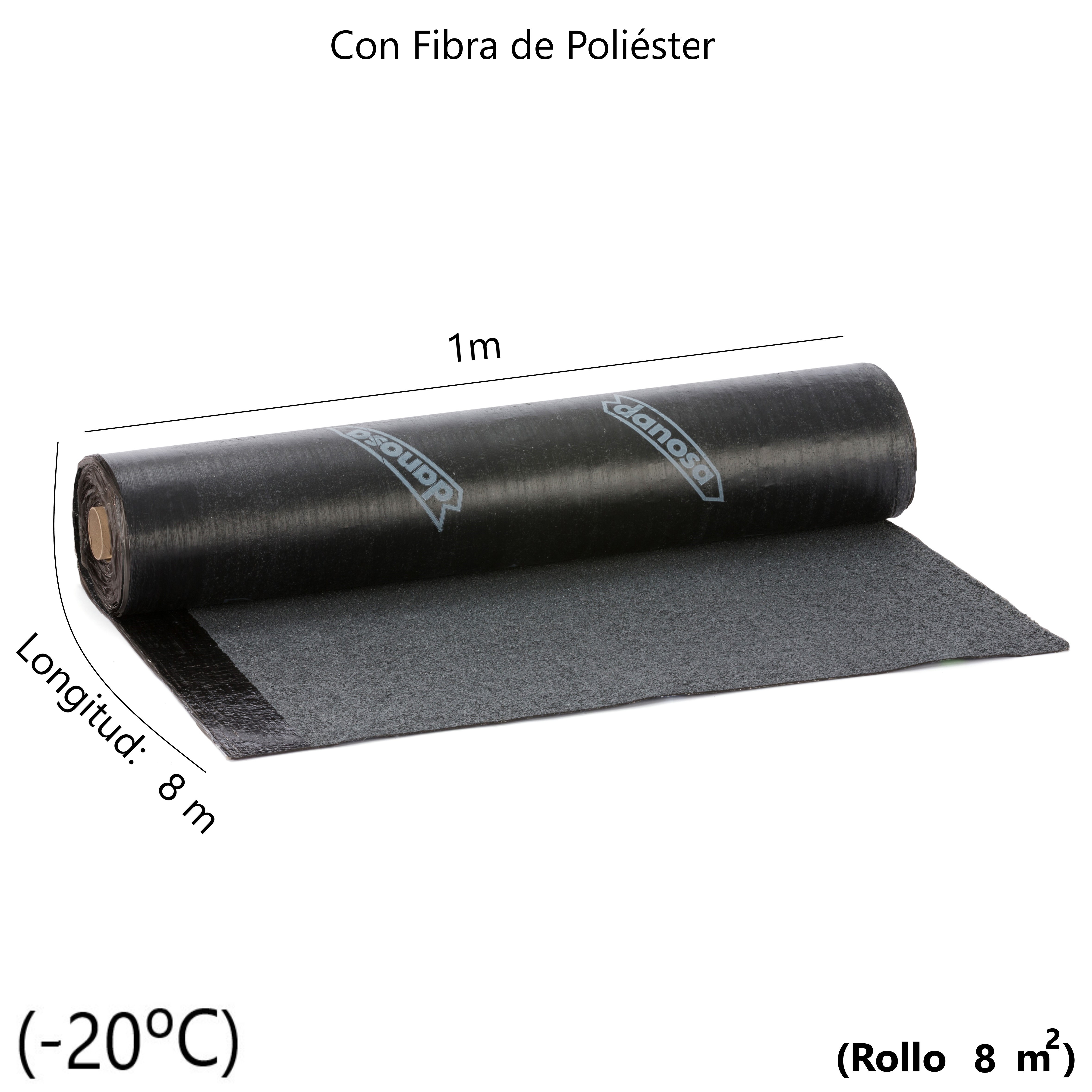 Danosa Esterdan Plus 50/GP Elast(LBM-50/G-FP(Gris oscuro (SBS-20¼)(8m2) /141262/