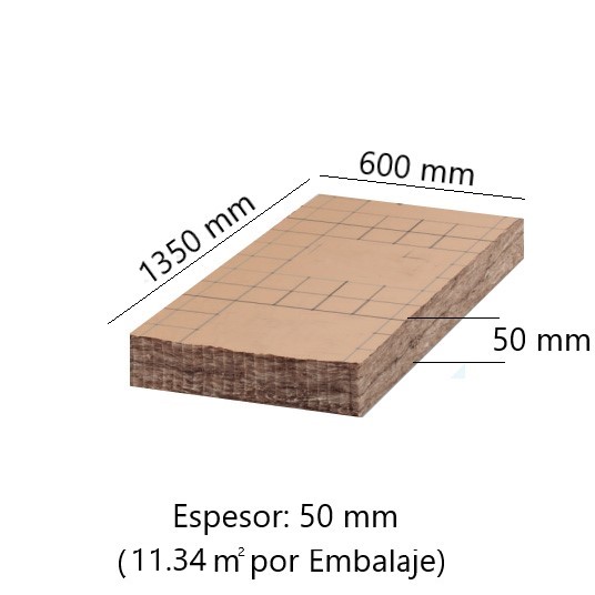 Terra V Panel KRAFT (50x600x1350) (Paq 11.34 m2)         /72.37PKRX.K135.A050F/               /72_37PKRX/