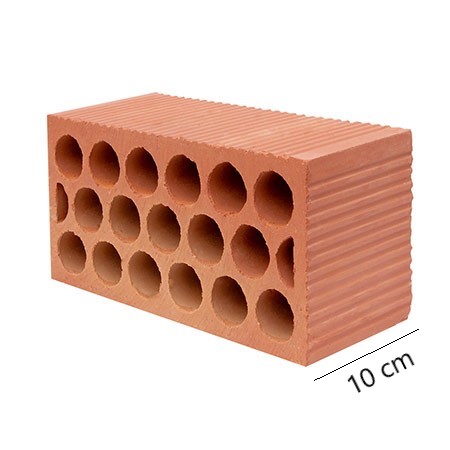 Ladrillos TCeramico Macizo (10cm) (Perforado)