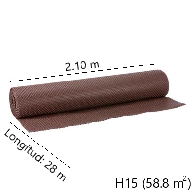 Danosa Danodren H15 Lámina Drenante(2.10mx28m) (58.80 m2) /314304/